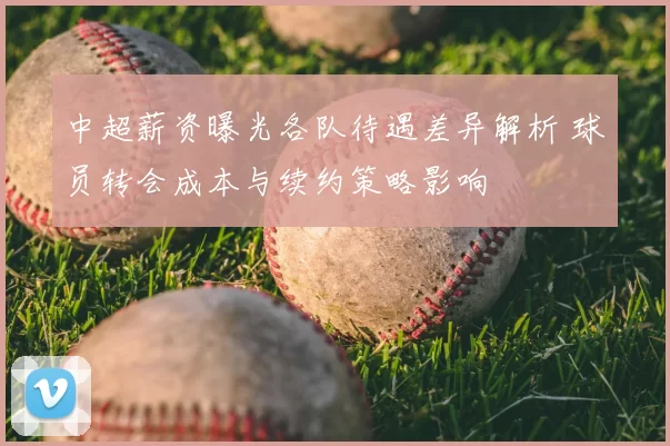 中超薪资曝光各队待遇差异解析 球员转会成本与续约策略影响